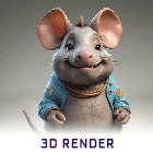 AI Art 3D Render Training Model